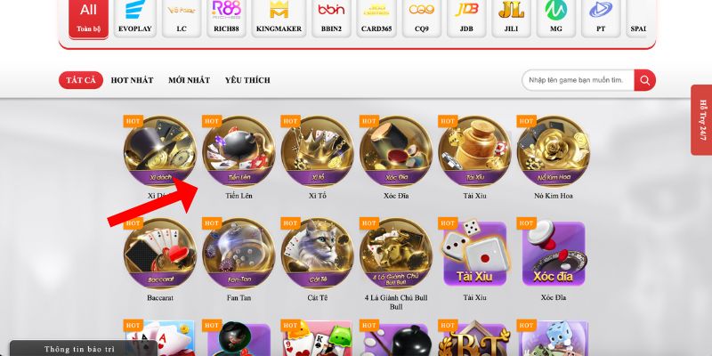 Nhấn chọn Tiến lên trong danh sách mini app